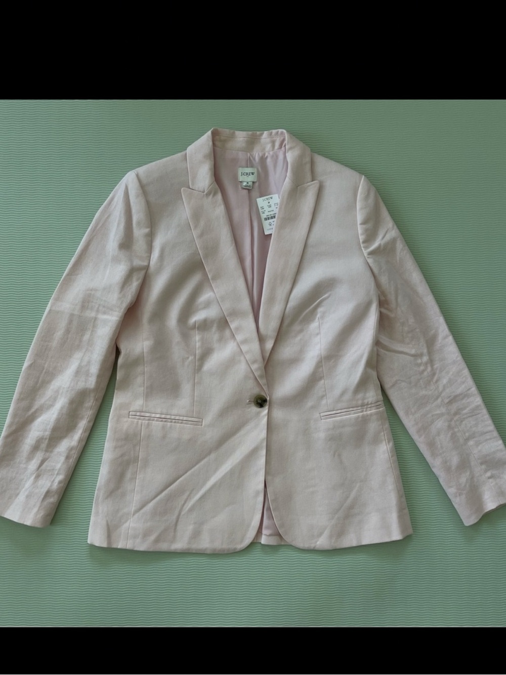 J. Crew Light Pink Single-Button Blazer